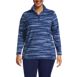 Women's Plus Size Fleece Quarter Zip Pullover, Front
