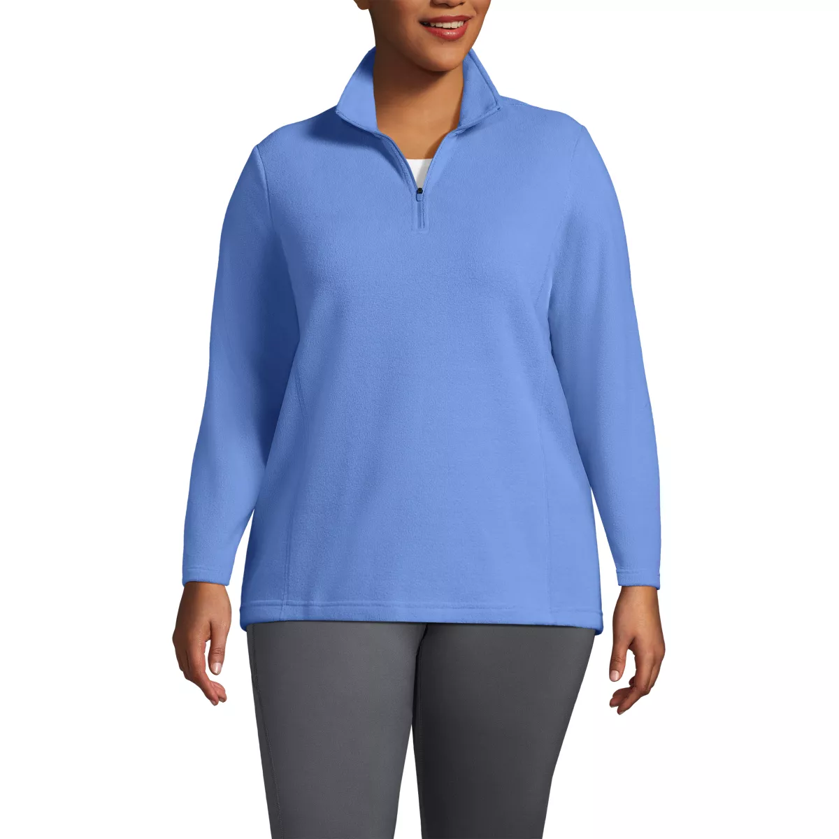 Women's Plus Size Anyweather Fleece Quarter Zip Pullover