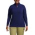 Women's Plus Size Anyweather Fleece Quarter Zip Pullover, Front