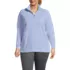 Plus Size Anyweather Fleece Quarter Zip Pullover, Front