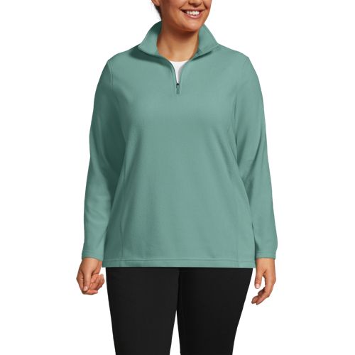 Women's Plus Size Anyweather Fleece Quarter Zip Pullover - image 3