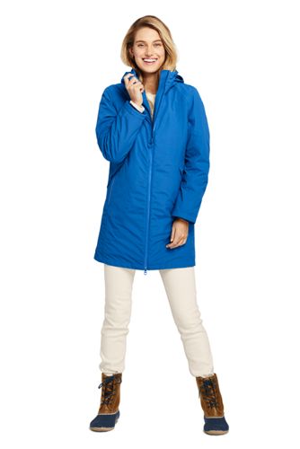 Womens 10-28 Soft Touch Marine Blue Parker Coat Hooded Jacket Ladies Plus Size