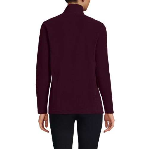  Lands' End Anyweather Fleece-pullover Mit Reißverschluss, Damen, Größe:32-34 Petite, Rot, Polyester, By Lands' End 