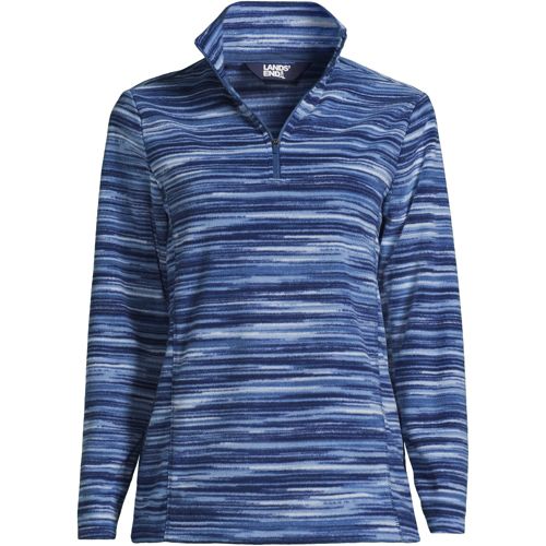 Women's Plus Size Fleece Quarter Zip Pullover | Lands' End