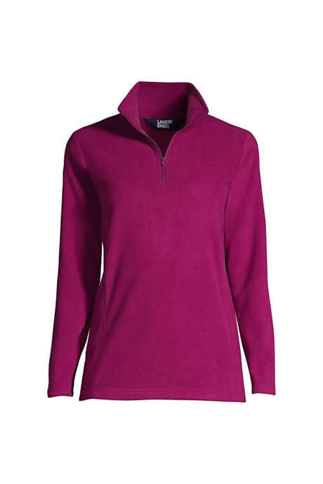 Women's Fleece Quarter Zip Pullover Top
