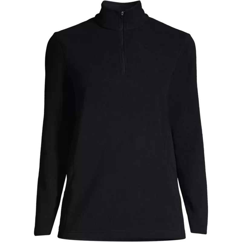 Plus Size Anyweather Fleece Quarter Zip Pullover, Front