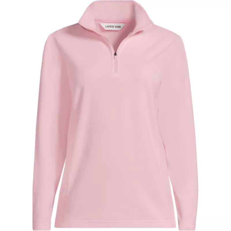 Plus Size Anyweather Fleece Quarter Zip Pullover, Front