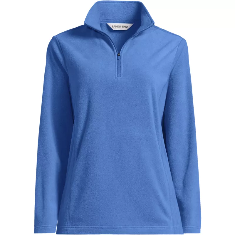 Plus Size Anyweather Fleece Quarter Zip Pullover, Front