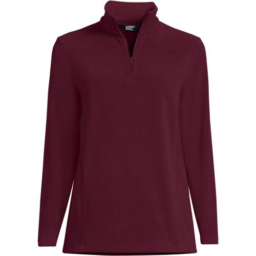 Lands end fleece pullover on sale women's