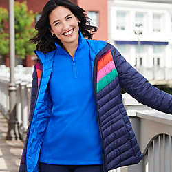Women's Fleece Quarter Zip Pullover, alternative image