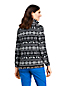 Gemusterter Fleece-Pullover mit Reißverschluss für Damen in Petite-Größe