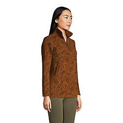 Women's Fleece Quarter Zip Pullover Print, alternative image