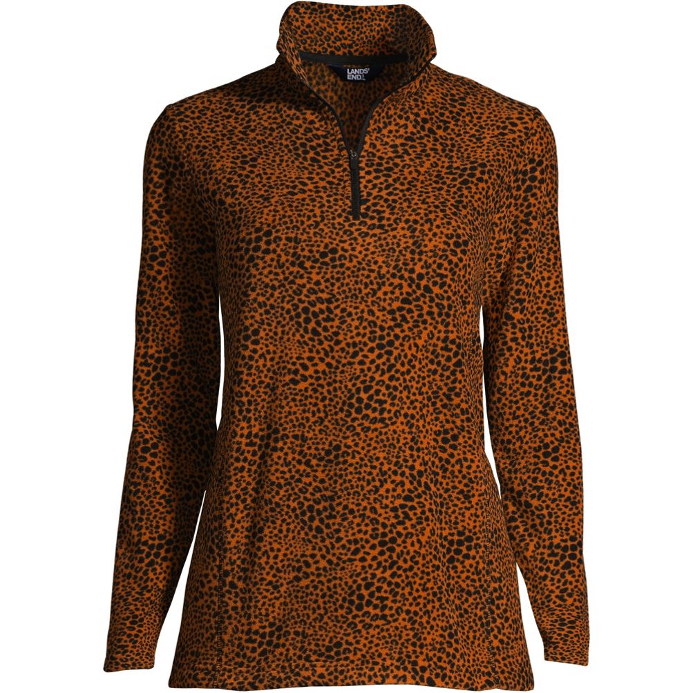 Women's Fleece Quarter Zip Pullover Print