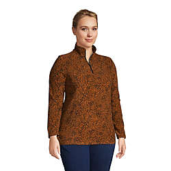Women's Plus Size Fleece Quarter Zip Pullover Print, alternative image