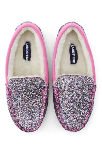 lands end girls slippers