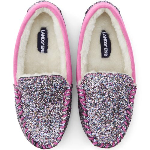 Lands End Kids Fuzzy Slippers