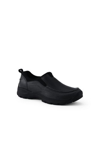 Weather Leather Slip On Moc Shoes 
