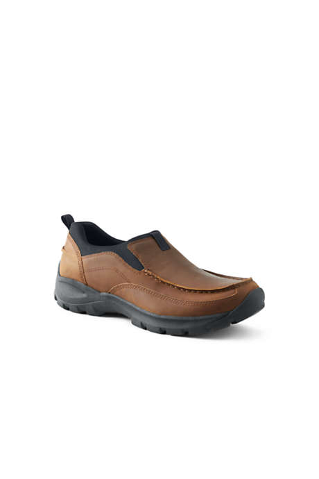 Men's All Weather Leather Slip On Moc Shoes