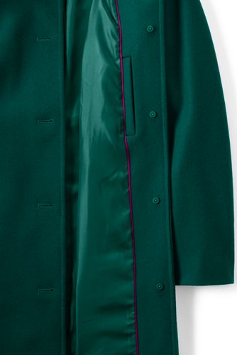 plus size green wool coat
