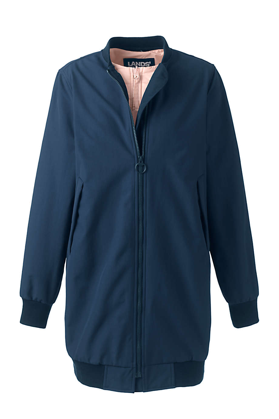 Lands' End Women's 3 in 1 Bomber Long Squall Coat