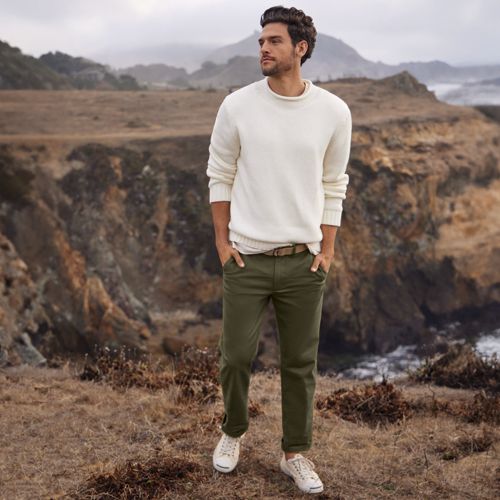 Khaki jeans hotsell outfit mens