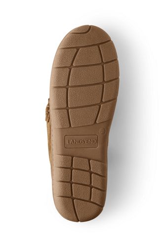 lands end suede moc slippers