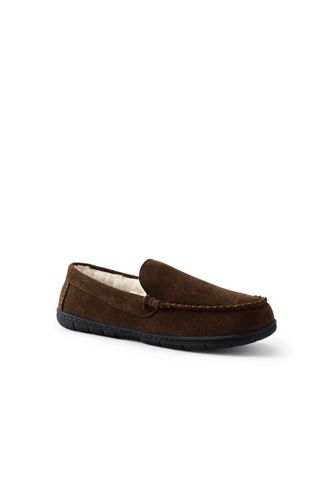 mens suede moccasin slippers