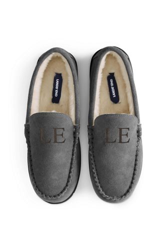 mens suede house slippers