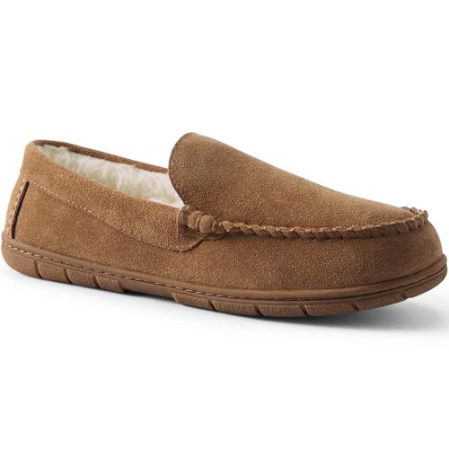 Men's Suede Leather Moccasin Slippers