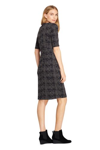 lands end ponte knit sheath dress