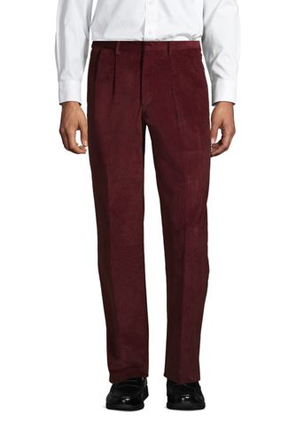 pleated front corduroy mens trousers