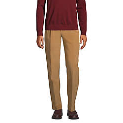 Men's Traditional Fit Pleat Front Comfort-First Fine Wale Corduroy Trousers, alternative image