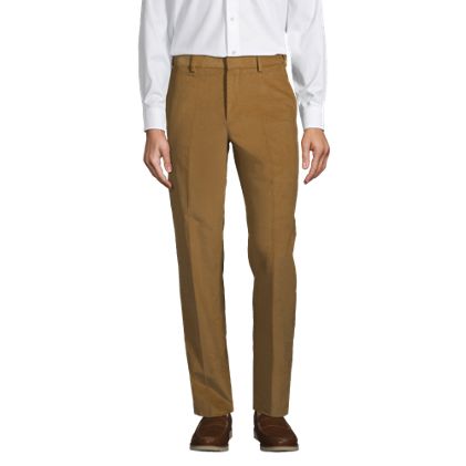 Men's Comfort Waist Stretch Fine Wale Corduroy Dress Pants - image 1