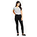 Women's Mid Rise Curvy Skinny Twill Jeans - Black, alternative image