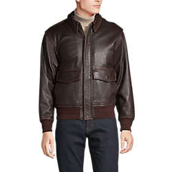 Men's Willis and Geiger Leather Bomber Jacket, Front