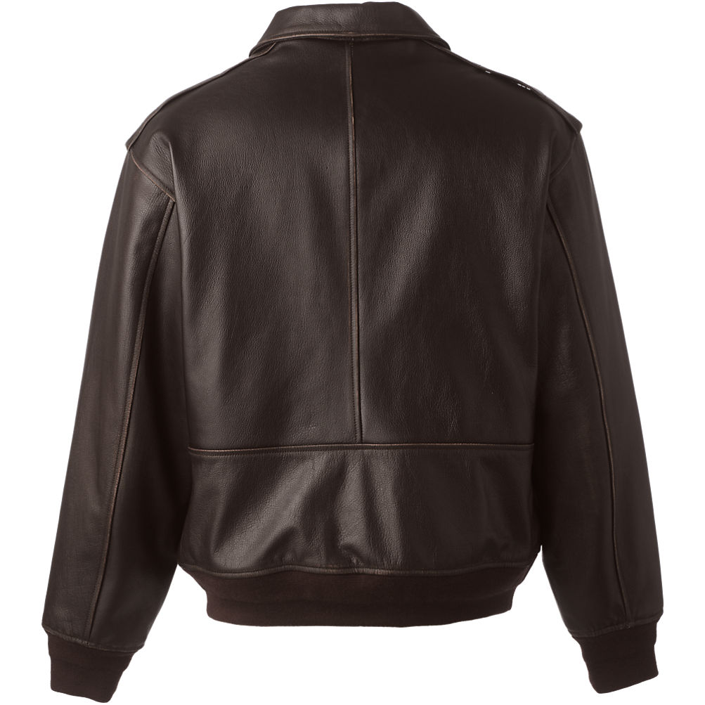 Willis and Geiger Leather Bomber Jacket | Lands' End Willis and Geiger Leather Bomber Jacket | Lands' End
