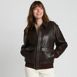 Willis and Geiger Leather Bomber Jacket, Front