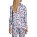 Women's Petite Long Sleeve Print Flannel Pajama Top, Back