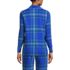 Women's Long Sleeve Print Flannel Pajama Top, Back