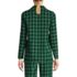 Women's Long Sleeve Print Flannel Pajama Top, Back