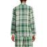 Women's Long Sleeve Print Flannel Pajama Top, Back