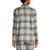 Women's Long Sleeve Print Flannel Pajama Top, Back