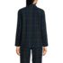 Women's Long Sleeve Print Flannel Pajama Top, Back