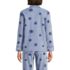 Women's Petite Long Sleeve Print Flannel Pajama Top, Back