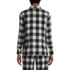 Women's Long Sleeve Print Flannel Pajama Top, Back