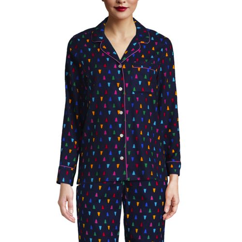 La Chemise de Pyjama en Flanelle à Motifs, Femme 