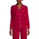 Women's Long Sleeve Print Flannel Pajama Top, Front