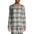 Women's Long Sleeve Print Flannel Pajama Top, Front