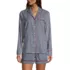 Women's Long Sleeve Print Flannel Pajama Top, Front