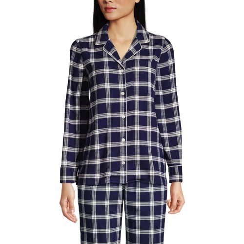 Dreams & Co Women's Plus Size Flannel Pajama Short Pajamas at  Women’s Clothing store 